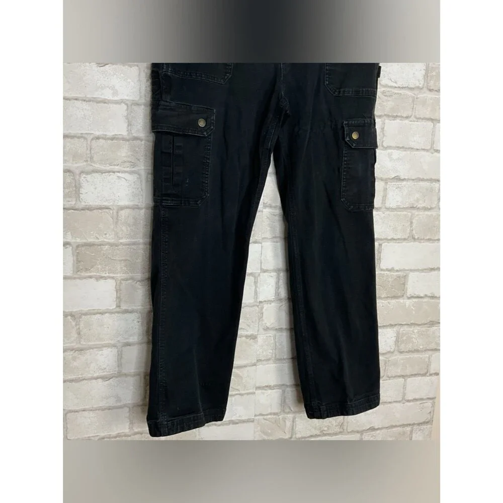Duluth Curvesetter Waistband Black Cargo Utility Pants Size 12X29